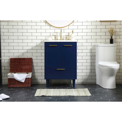 Elegant Kitchen/Bath Baldwin 24" Bathroom Vanity, Blue