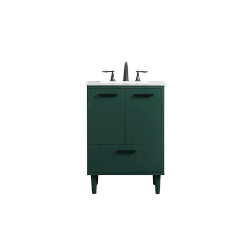 Elegant Kitchen/Bath Baldwin 24" Bathroom Vanity, Green - VF47024MGN