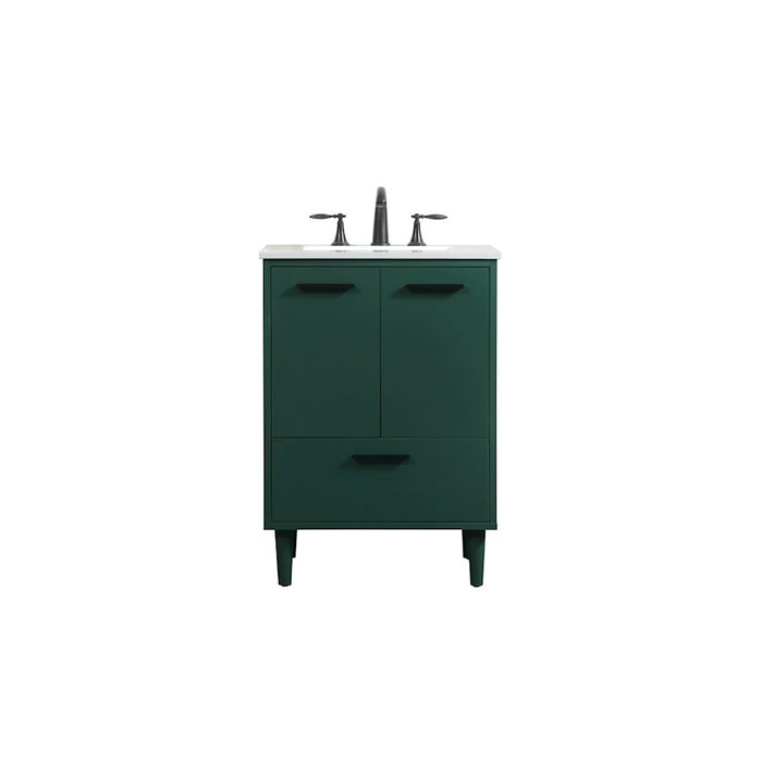 Elegant Kitchen/Bath Baldwin 24" Bathroom Vanity, Green - VF47024MGN