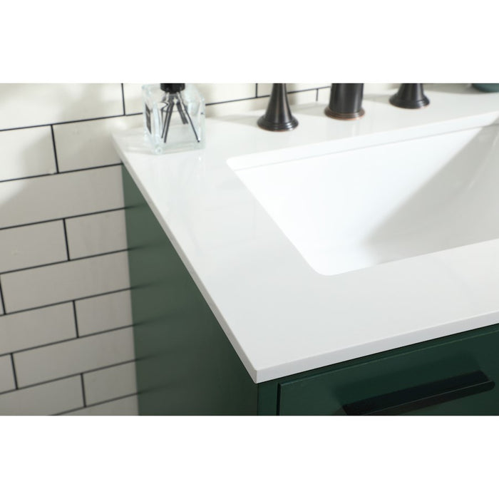 Elegant Kitchen/Bath Baldwin 24" Bathroom Vanity, Green