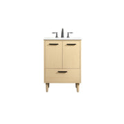 Elegant Kitchen/Bath Baldwin 24" Bathroom Vanity, Maple - VF47024MMP