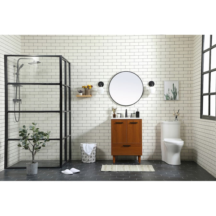 Elegant Kitchen/Bath Baldwin 24" Bathroom Vanity, Maple