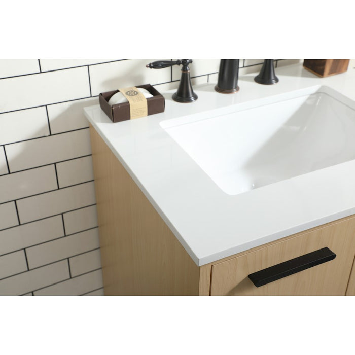 Elegant Kitchen/Bath Baldwin 24" Bathroom Vanity, Maple