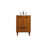 Elegant Kitchen/Bath Baldwin 24" Bathroom Vanity, Teak - VF47024MTK