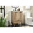 Elegant Kitchen/Bath Baldwin 24" Single Bathroom Vanity, Natural Oak