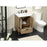 Elegant Kitchen/Bath Baldwin 24" Single Bathroom Vanity, Natural Oak