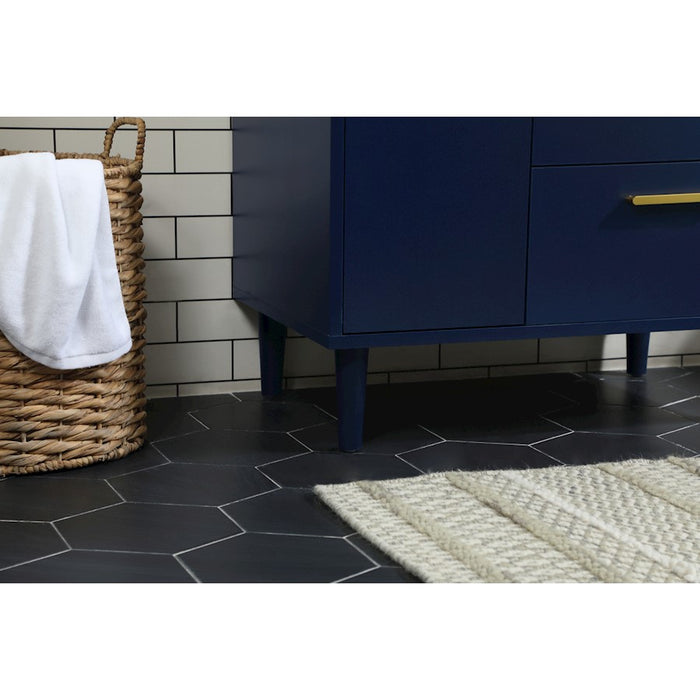 Elegant Kitchen/Bath Baldwin 30" Bathroom Vanity, Blue