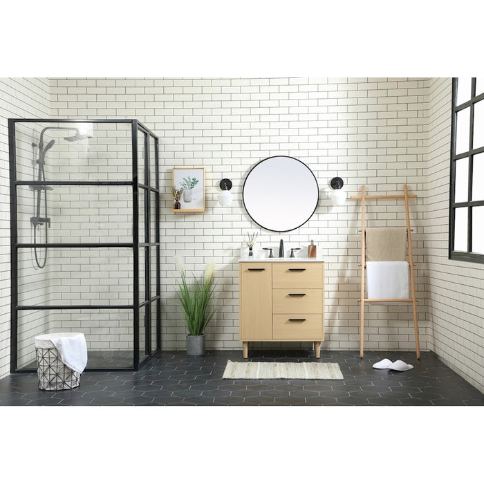 Elegant Kitchen/Bath Baldwin 30" Bathroom Vanity, Maple