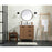 Elegant Baldwin 30" Single Vanity, Walnut Brown/Backsplash