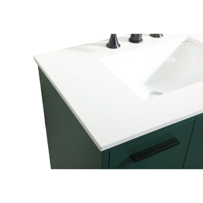 Elegant Kitchen/Bath Baldwin 36" Bathroom Vanity, Green
