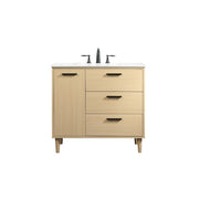 Elegant Kitchen/Bath Baldwin 36" Bathroom Vanity, Maple - VF47036MMP