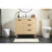 Elegant Baldwin 36" Bathroom Vanity, Maple/Backsplash