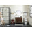 Elegant Baldwin 36" Bathroom Vanity, Teak/Backsplash