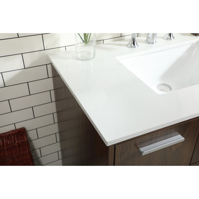 Elegant Kitchen/Bath Baldwin 36" Bathroom Vanity, Walnut