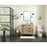 Elegant Baldwin 36" Bathroom Vanity, Walnut/Backsplash