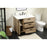 Elegant Baldwin 36" Single Vanity, Natural Oak/Backsplash