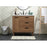 Elegant Baldwin 36" Single Vanity, Walnut Brown/Backsplash