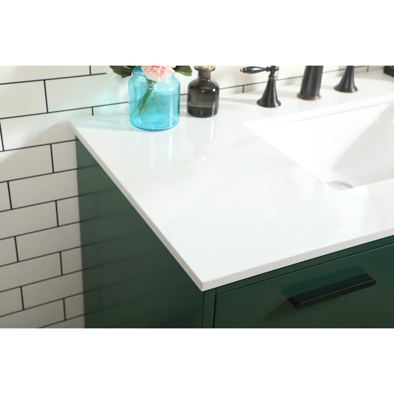 Elegant Kitchen/Bath Baldwin 42" Bathroom Vanity, Green
