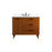 Elegant Baldwin 42" Bathroom Vanity, Teak/Backsplash - VF47042MTK-BS
