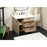 Elegant Kitchen/Bath Baldwin 42" Single Bathroom Vanity, Natural Oak