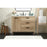 Elegant Baldwin 42" Single Vanity, Natural Oak/Backsplash