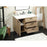 Elegant Baldwin 42" Single Vanity, Natural Oak/Backsplash
