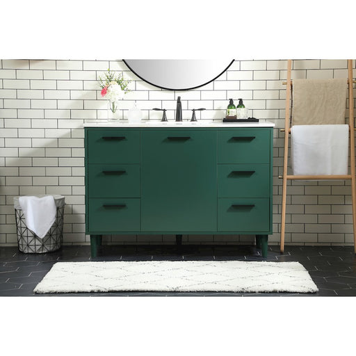 Elegant Kitchen/Bath Baldwin 48" Bathroom Vanity, Green
