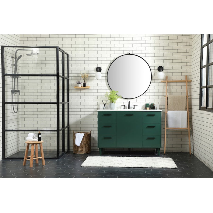Elegant Kitchen/Bath Baldwin 48" Bathroom Vanity, Green