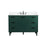 Elegant Baldwin 48" Bathroom Vanity, Green/Backsplash - VF47048MGN-BS