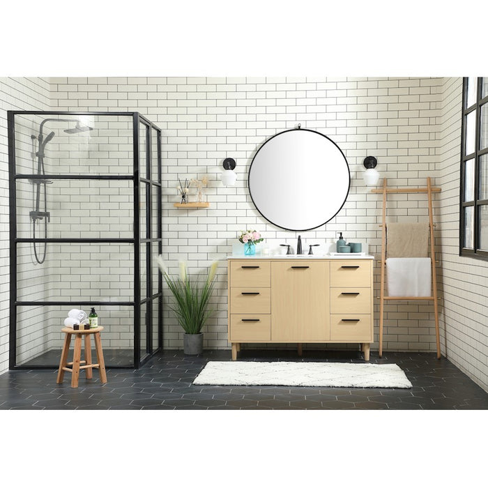 Elegant Kitchen/Bath Baldwin 48" Bathroom Vanity, Maple