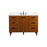 Elegant Baldwin 48" Bathroom Vanity, Teak/Backsplash - VF47048MTK-BS