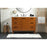 Elegant Baldwin 48" Bathroom Vanity, Teak/Backsplash
