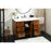 Elegant Baldwin 48" Bathroom Vanity, Teak/Backsplash