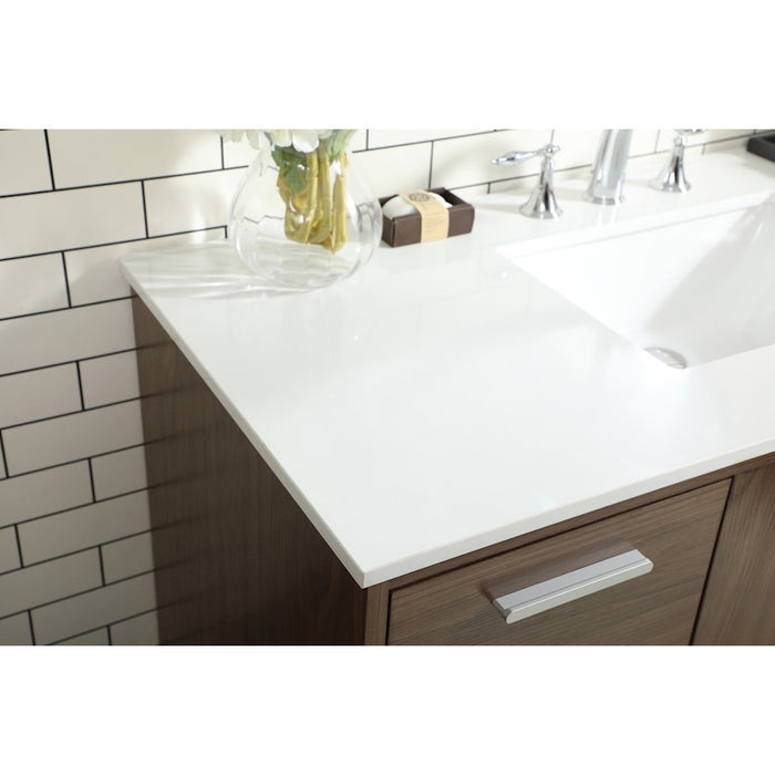 Elegant Kitchen/Bath Baldwin 48" Bathroom Vanity, Walnut