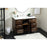 Elegant Baldwin 48" Bathroom Vanity, Walnut/Backsplash