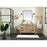 Elegant Baldwin 48" Bathroom Vanity, Walnut/Backsplash