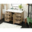 Elegant Kitchen/Bath Baldwin 48" Single Bathroom Vanity, Natural Oak