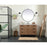 Elegant Baldwin 48" Single Vanity, Natural Oak/Backsplash