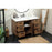 Elegant Baldwin 48" Single Vanity, Walnut Brown/Backsplash