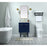 Elegant Baldwin 48" Single Vanity, Walnut Brown/Backsplash