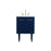 Elegant Kitchen/Bath Cyrus 24" Single Bathroom Vanity, Blue - VF48024MBL