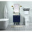 Elegant Kitchen/Bath Cyrus 24" Single Bathroom Vanity, Blue