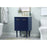 Elegant Cyrus 24" Single Bathroom Vanity, Blue/Backsplash