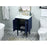 Elegant Cyrus 24" Single Bathroom Vanity, Blue/Backsplash