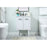 Elegant Cyrus 24" Single Bathroom Vanity, White/Backsplash