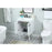 Elegant Cyrus 24" Single Bathroom Vanity, White/Backsplash