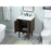 Elegant Kitchen/Bath Cyrus 24" Single Bathroom Vanity, Walnut
