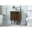 Elegant Cyrus 24" Single Bathroom Vanity, Walnut/Backsplash