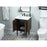 Elegant Cyrus 24" Single Bathroom Vanity, Walnut/Backsplash