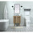 Elegant Cyrus 24" Single Bathroom Vanity, Walnut/Backsplash